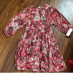 New Calvin Klein Blouson Sleeve Dress